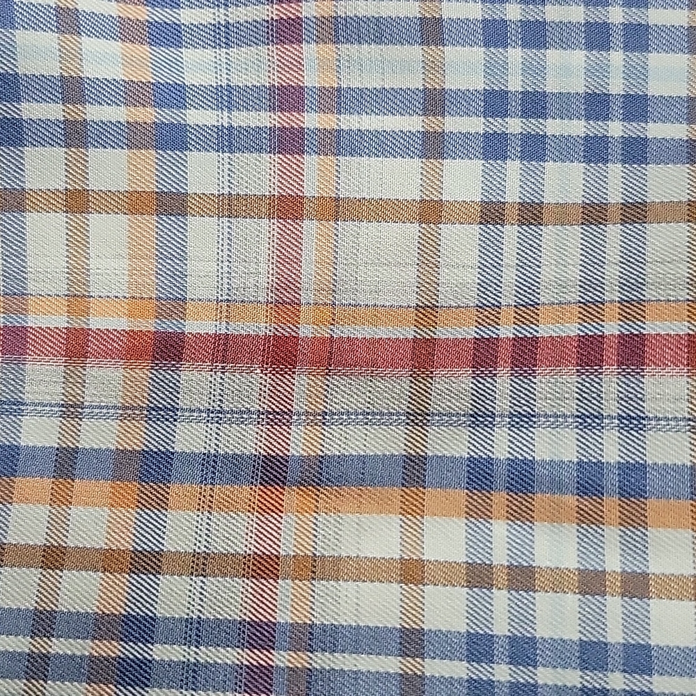 Peter Millar Blue Multi-Colored Plaid Button-Down… - image 6